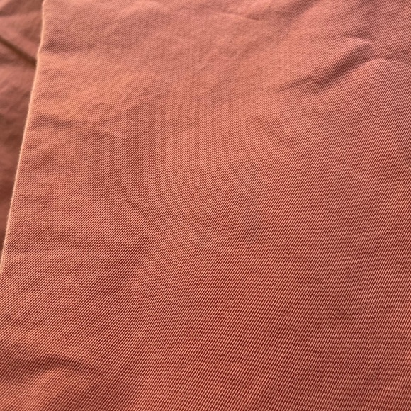 & Other Stories Relaxed Straight Leg Pleated Tailored Trousers Rust Red Size 4 - Picture 7 of 16